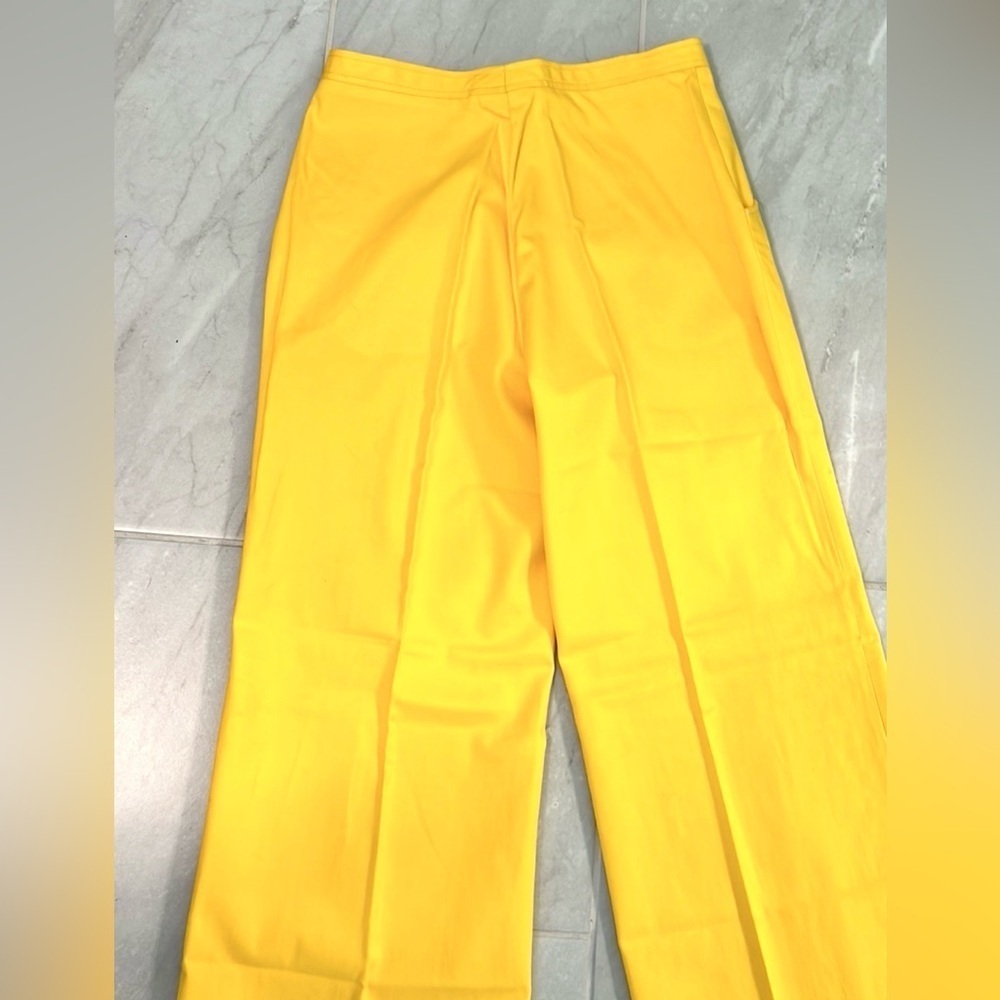 Vtg,NWT,INDUYCO Spain,Vibrant Pant,Sunshine Yellow,High-Waist,Long Lngth,Size 12 - Picture 3 of 11
